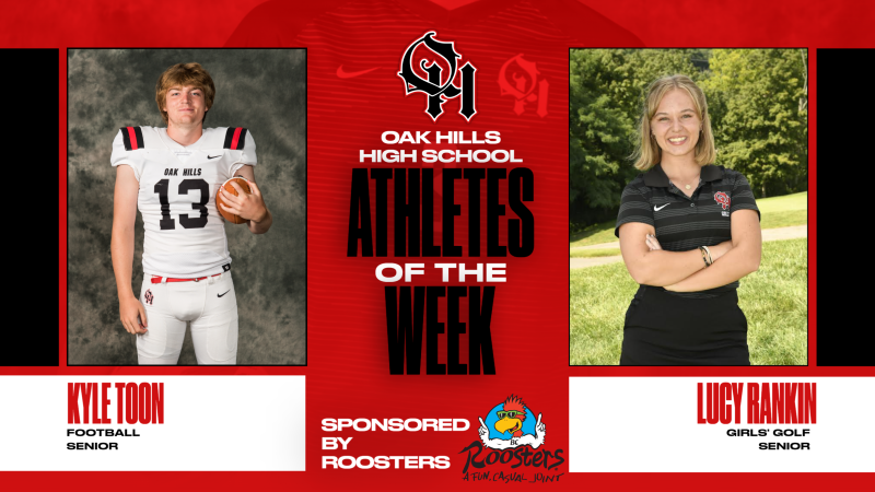 Roosters Athletes of the Week, Kyle Toon and Lucy Rankin